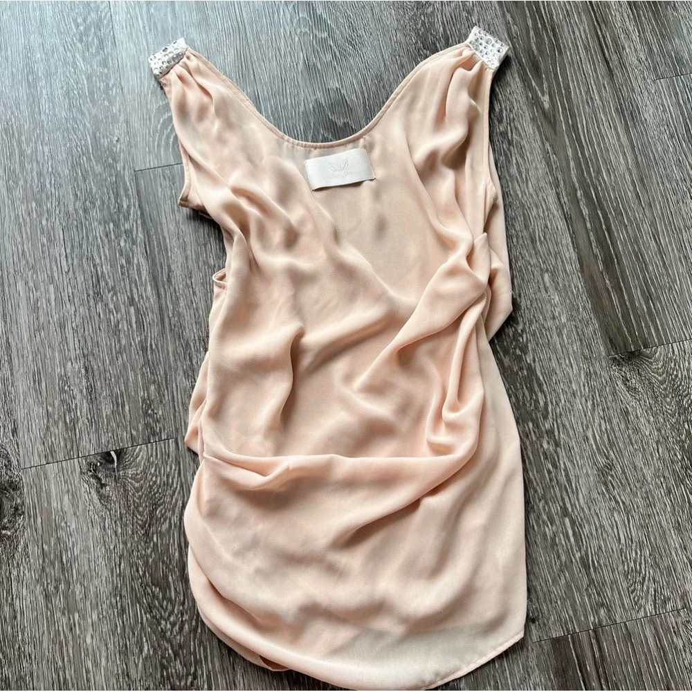 Betty blue top. With rhinestones. Super elegant and flattering. Size 42. Usa M. - Picture 2 of 7